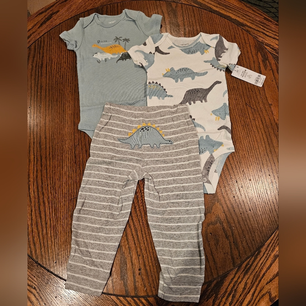 Carters boys Dinosaur 3pc set